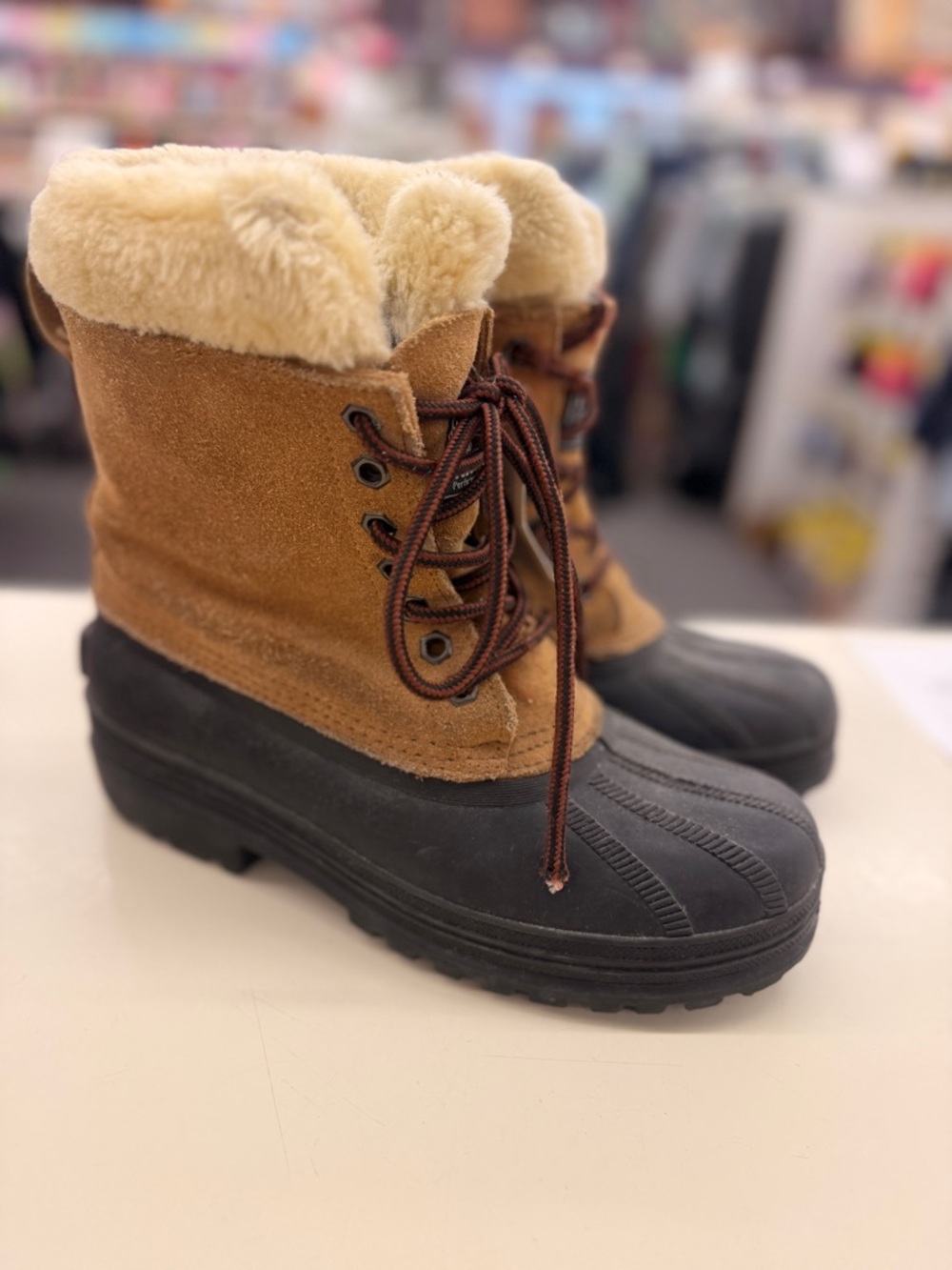 Ranger Adult 6 Brown Rubber Soles Snow Boots